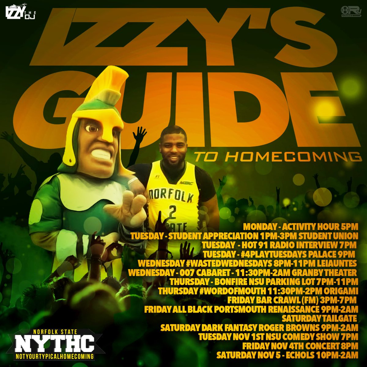 IzzyTheDJ's tweet photo. #IzzysGuideToHomecoming #NYTHC https://t.co/DvKajdX0wc
