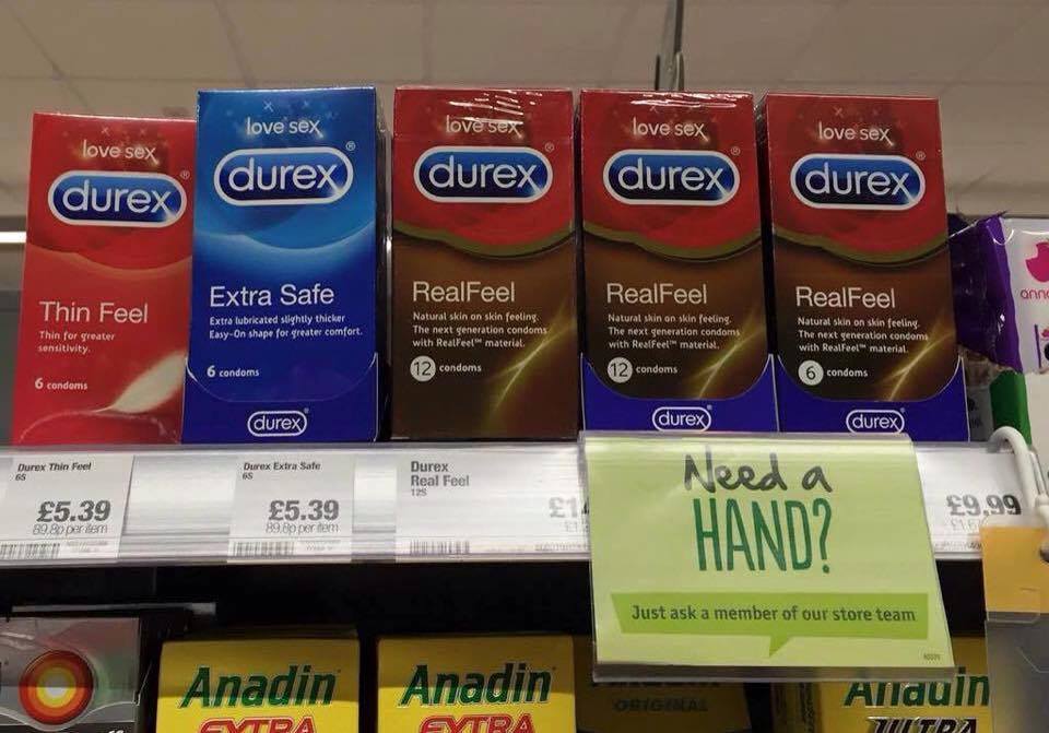 See The Sign In Condom Aisle That Got Buyers Wondering