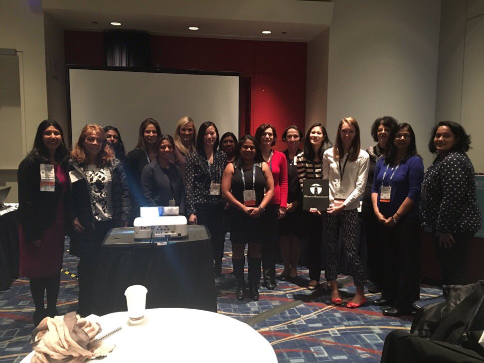 womenMDinanesth's tweet photo. Professional development skills at #ANES16 #WIAnes16 @ERebelloMD https://t.co/4TbakaTNio