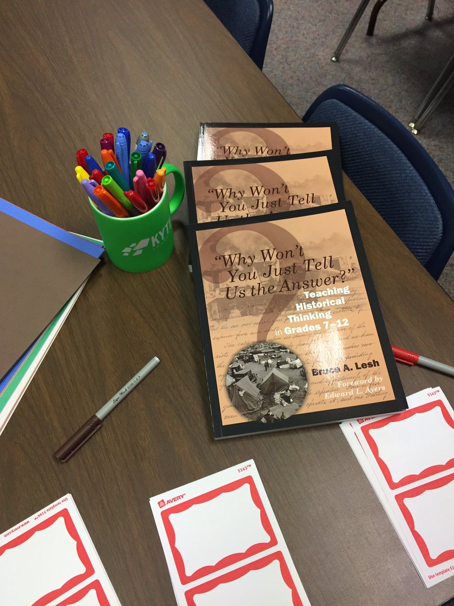 We've got music, cupcakes & books ready to our start our 'Why Won't You' book study by @BruceLesh with @Do_History #TeamUCPS #sschat