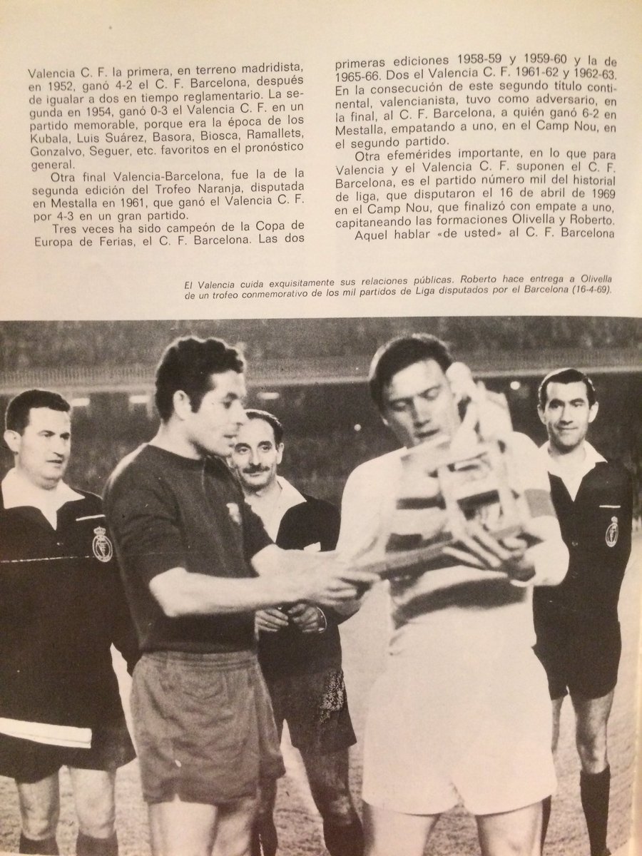 JoanFontes's tweet photo. El CF Barcelona (sic) visto desde Valencia. Por José Manuel Hernández Perpiñá de Radio Nacional de España. Año 1971. "Historia del FCB" https://t.co/BtYo41317u