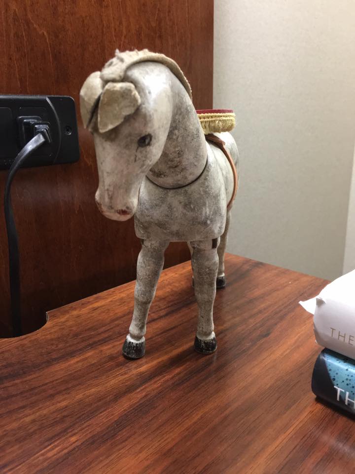 SchoenhutClub's tweet photo. This great #Schoenhut circus #horse found a new home in #Pennsylvania during last weekend's annual collectors club #convention. https://t.co/BzlVpQz8X8