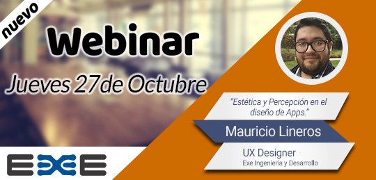 ChiletecOrg's tweet photo. Te invitamos a participar dl Webinar gratuito d Estética y Percepción en el diseño de Apps
Inscríbete https://t.co/mqo2PyGo0S @EmpresasEXE https://t.co/t5ct7THISz