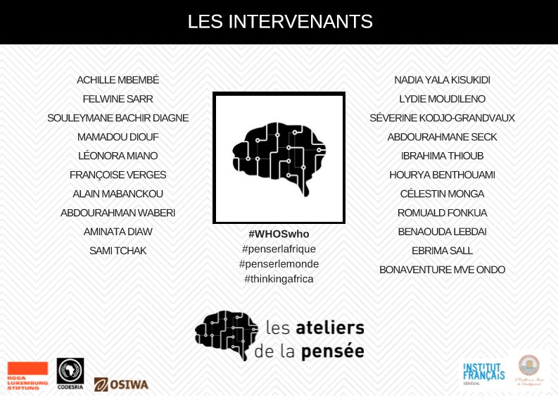 Ce sera une magnifique semaine à Dakar ! Il suffit de voir cette liste #LesAteliersDeLaPensee 28-31 Oct. --> <a href="/LesAtdelapensee/">LesAtelierDeLapensée</a>
Image: <a href="/OSIWA1/">Open Society-Africa</a>