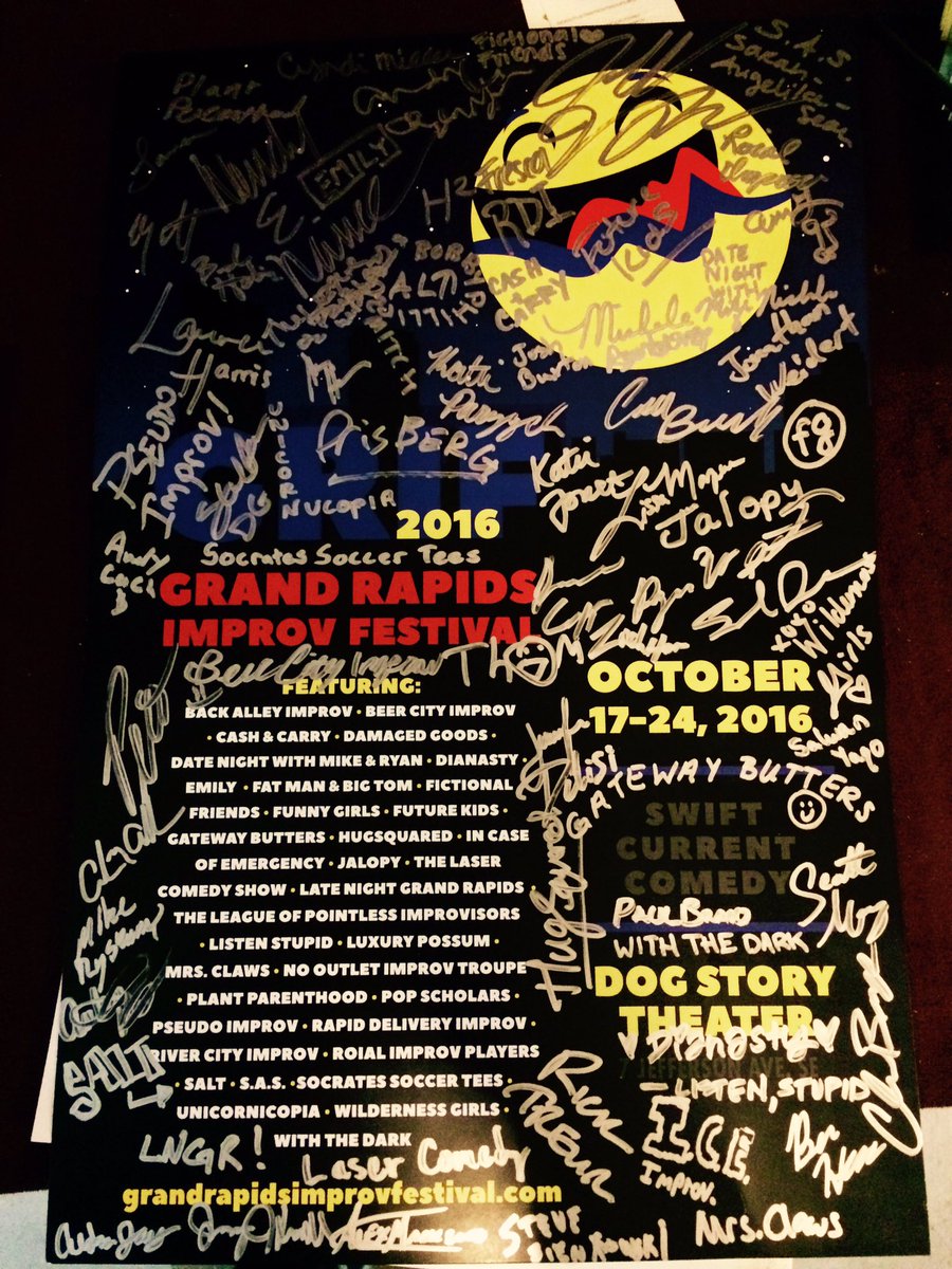 That's a wrap! Thank you so much everyone who made #GRIF16 pure improv comedy magic! We love you all!