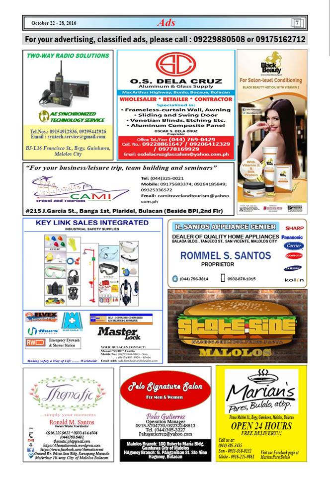 Good Morning! We would like to thank @MetroNEWSBULACAN for the product exposure and advertisement highlighting our product's ability.
