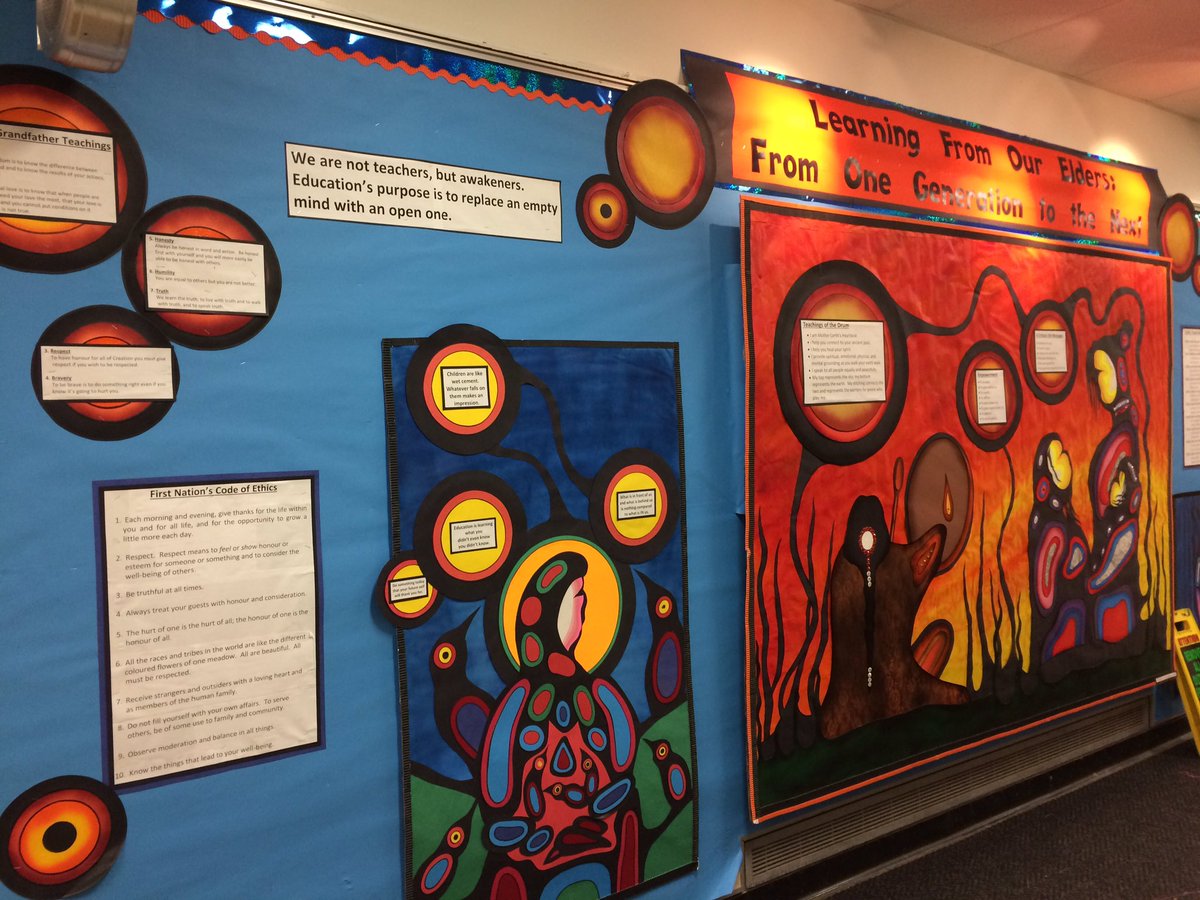 ClaireKreuger's tweet image. Impressive entry way at Lindale School in #CityMJ #indigenization