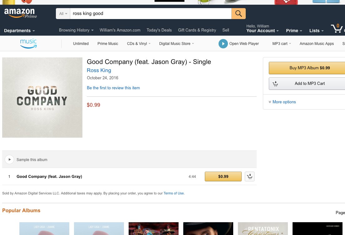 BProfB's tweet photo. .@rosskingmusic @amazonmusic Hey @iTunes--guess where I'm checking first next time I buy music? #longtimeuser #tiredofseeingartistsgetyanked https://t.co/GeV2JrBQHa