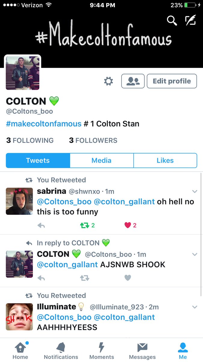 abbiigaiII's tweet photo. WHAT HAVE I DONE 😂😭😂 #MakeColtonFamous https://t.co/LuPvoMrS0W
