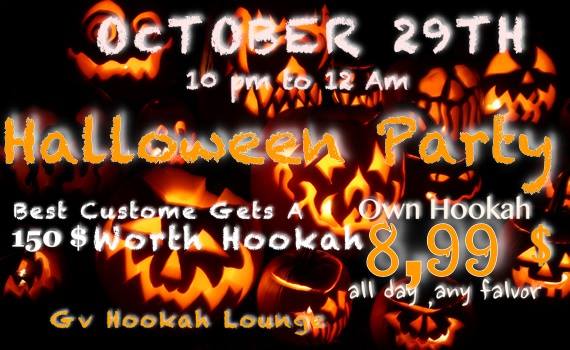 Gvhookahlounge's tweet photo. Hookaween Party Thi Saturday @Gvhookahlounge  @GVHookah https://t.co/5h4a43Likj