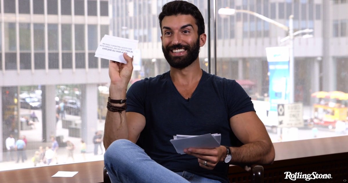RollingStone's tweet photo. See #JaneTheVirgin's Justin Baldoni talk sex, God and amnesia in our latest "Fan-Theory Exploder" https://t.co/OEd3Bzp1gu https://t.co/FBWKXudnnw
