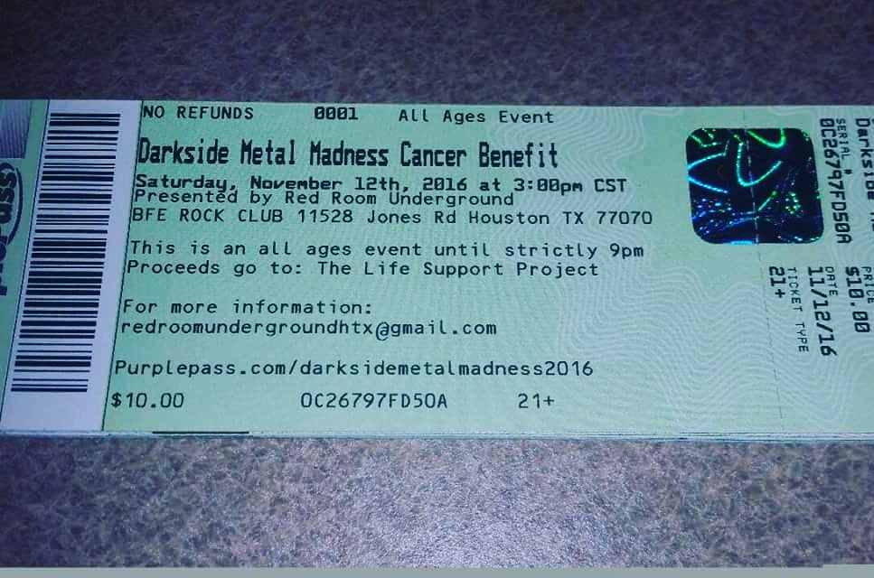 mistymkelly's tweet photo. #darksidemetalmadness #cancerbenefit @bferockclub Nov 12 #mondaymotivation #Cancersucks #makeadifference #dmm2016 https://t.co/V9UthZMY0D