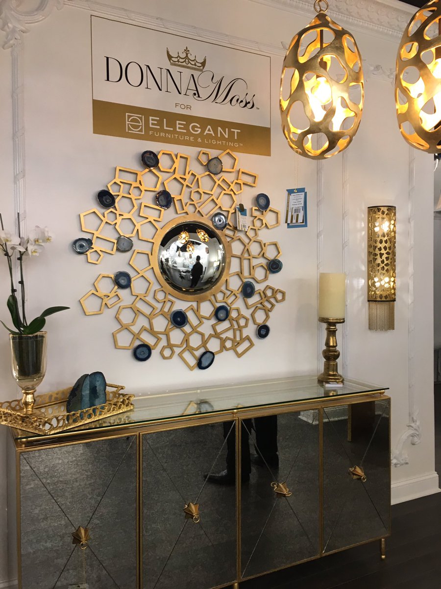 Stop by @Elegantlightng and see @DonnaMossHGTV collection if you can stand the glam #HPMKT