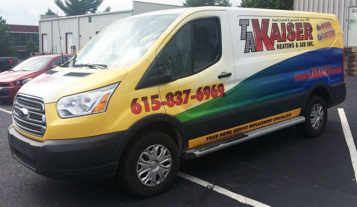 SpeedproMidTN's tweet image. Just one of seven wraps for TA Kaiser Heating &amp;amp; Air
