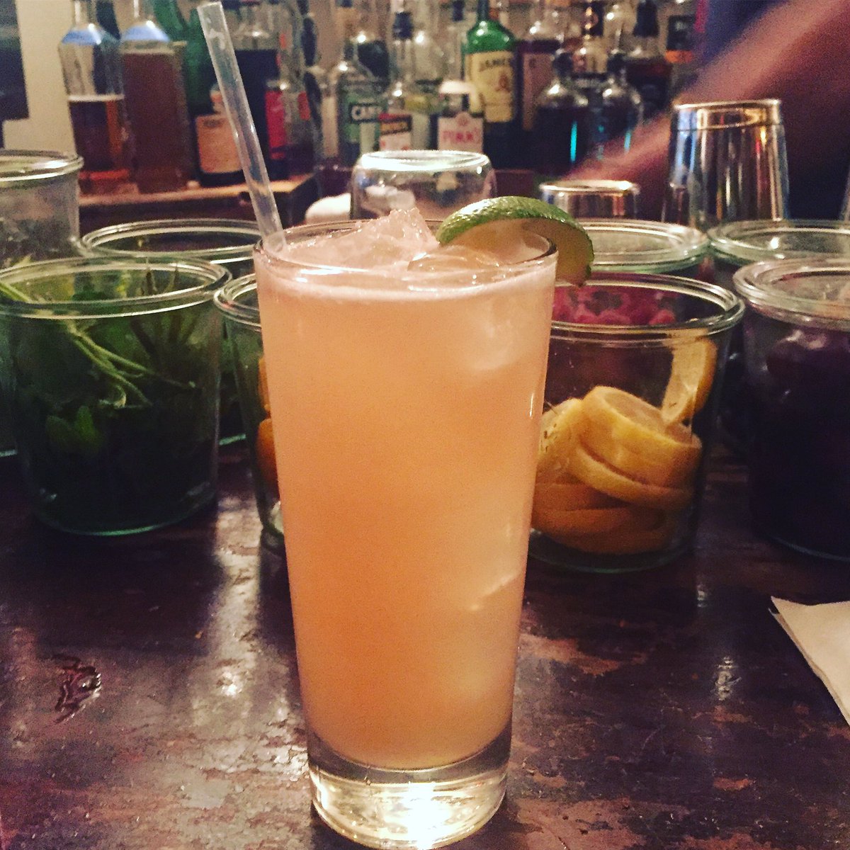 Any ideas on what our latest cocktail should be named? Let our bartenders know during #HappyHour till 8 tonight at #TheGrayMare 🐴🍹