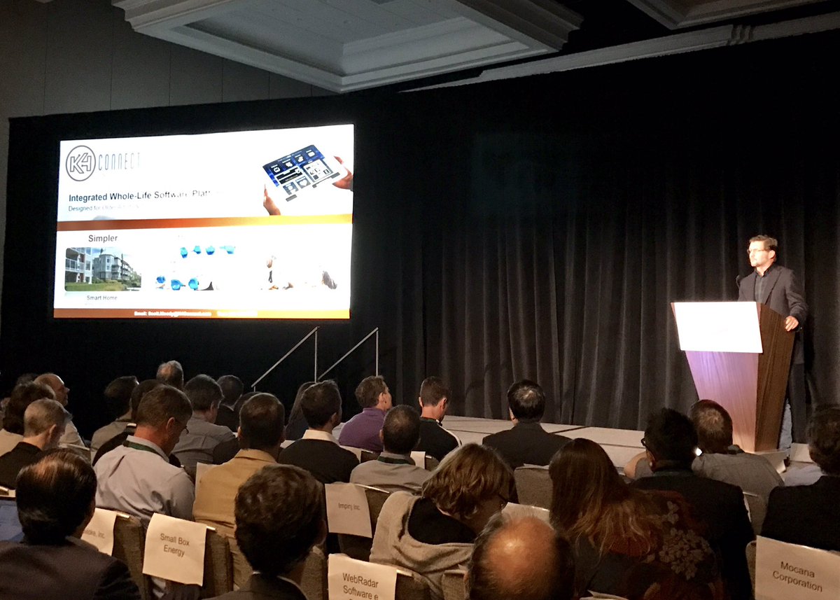 K4Connect's tweet photo. Our CEO @fscottmoody tells the audience @intelcapital summit how we help make life simpler healthier and happier for those we serve https://t.co/VdL8y6nVbF