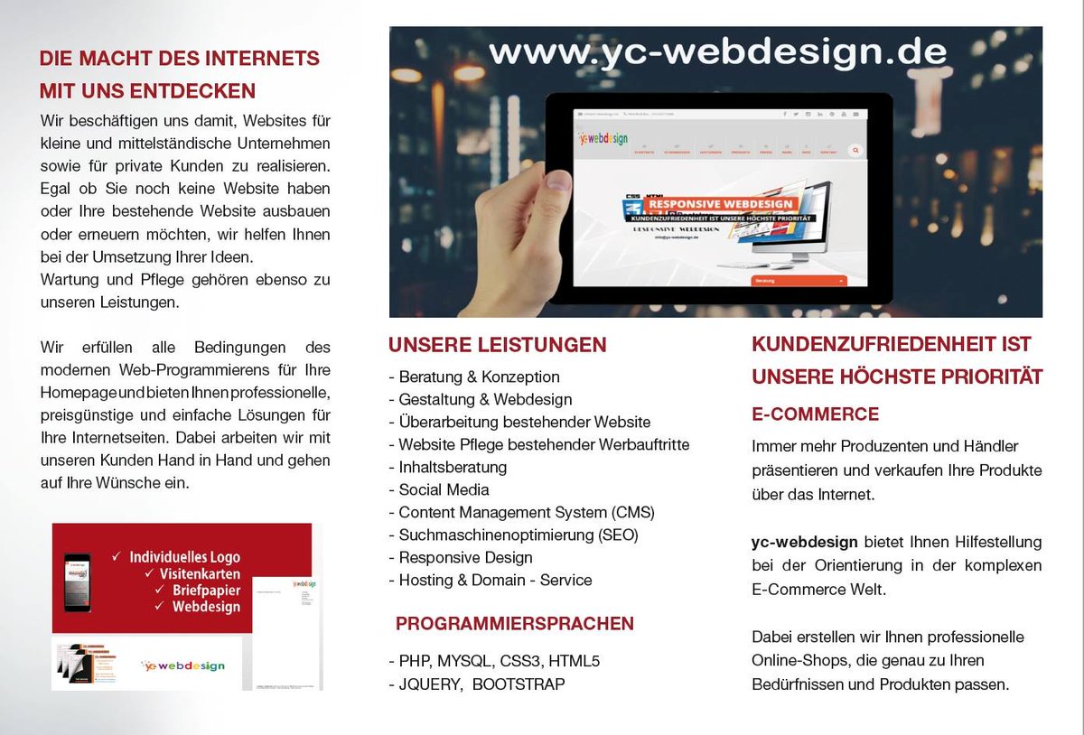 YC_Webdesign's tweet image. yc-webdesign.de
info@yc-webdesign.de