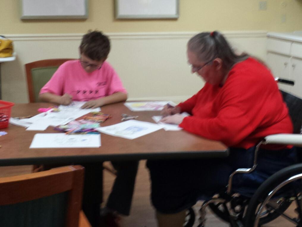 MrsSagstetter's tweet photo. Community Circle is one of her week's highlights. Monday nights at Signature Care!  #communitycircle #blessedbythem https://t.co/izQuxkw4Tr