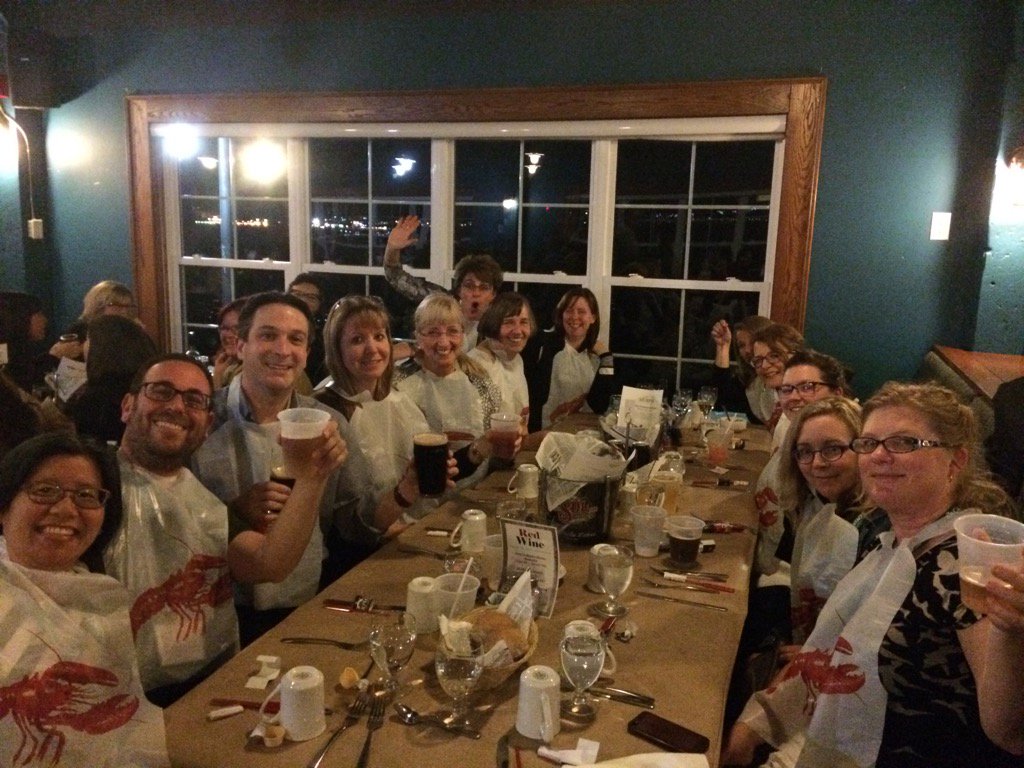 creativeloyalty's tweet photo. #caphc2016 lobster supper at Murphy's Halifax https://t.co/jpLN5WMXMT