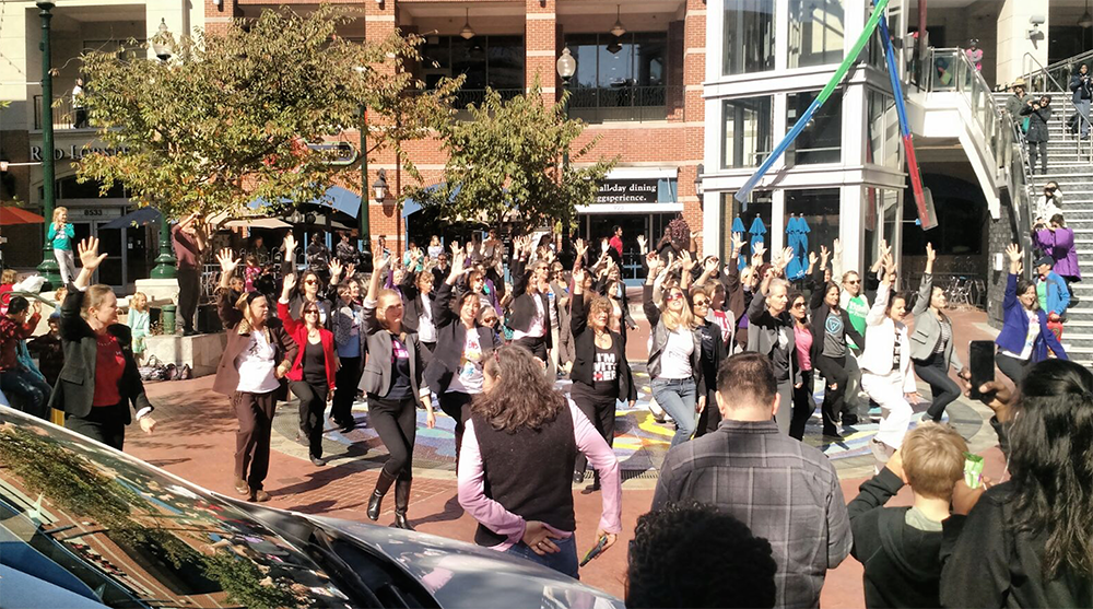 hagersharp's tweet image. What better way to remind Maryland voters that early voting starts on October 27 than with a #flashmob? #MMDAY