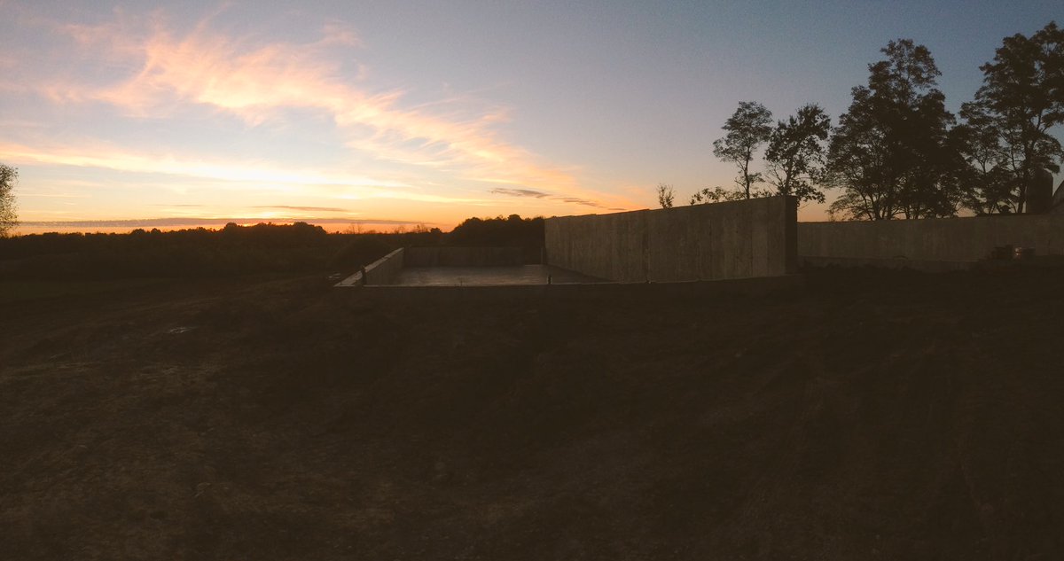 Installing radiant floor heat tubes in greenhouse #2 tonight. Do work &amp; dream big. #passivesolar #farming #farm