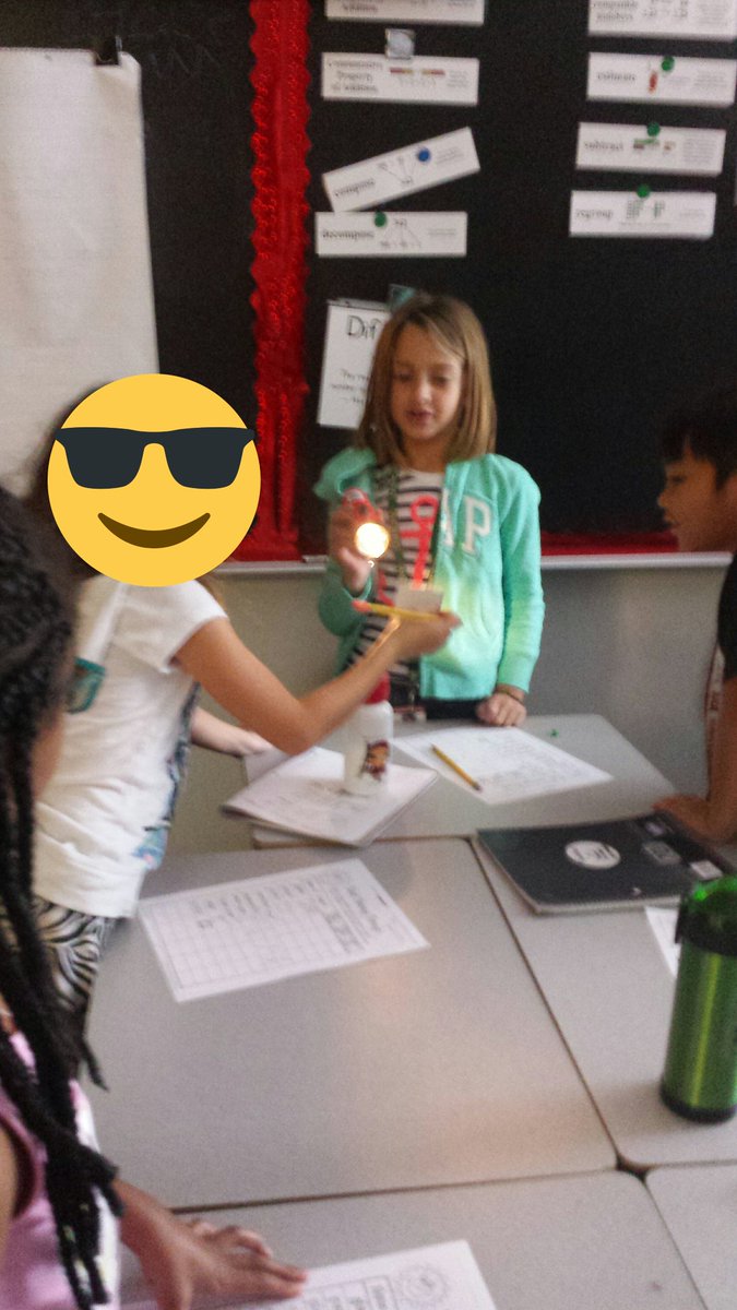 renfro_kim's tweet photo. Studying light! Opaque? Transparent? Translucent?  = 100% fun #rrepride #2ndgrade rocks https://t.co/ECUc4waP2k