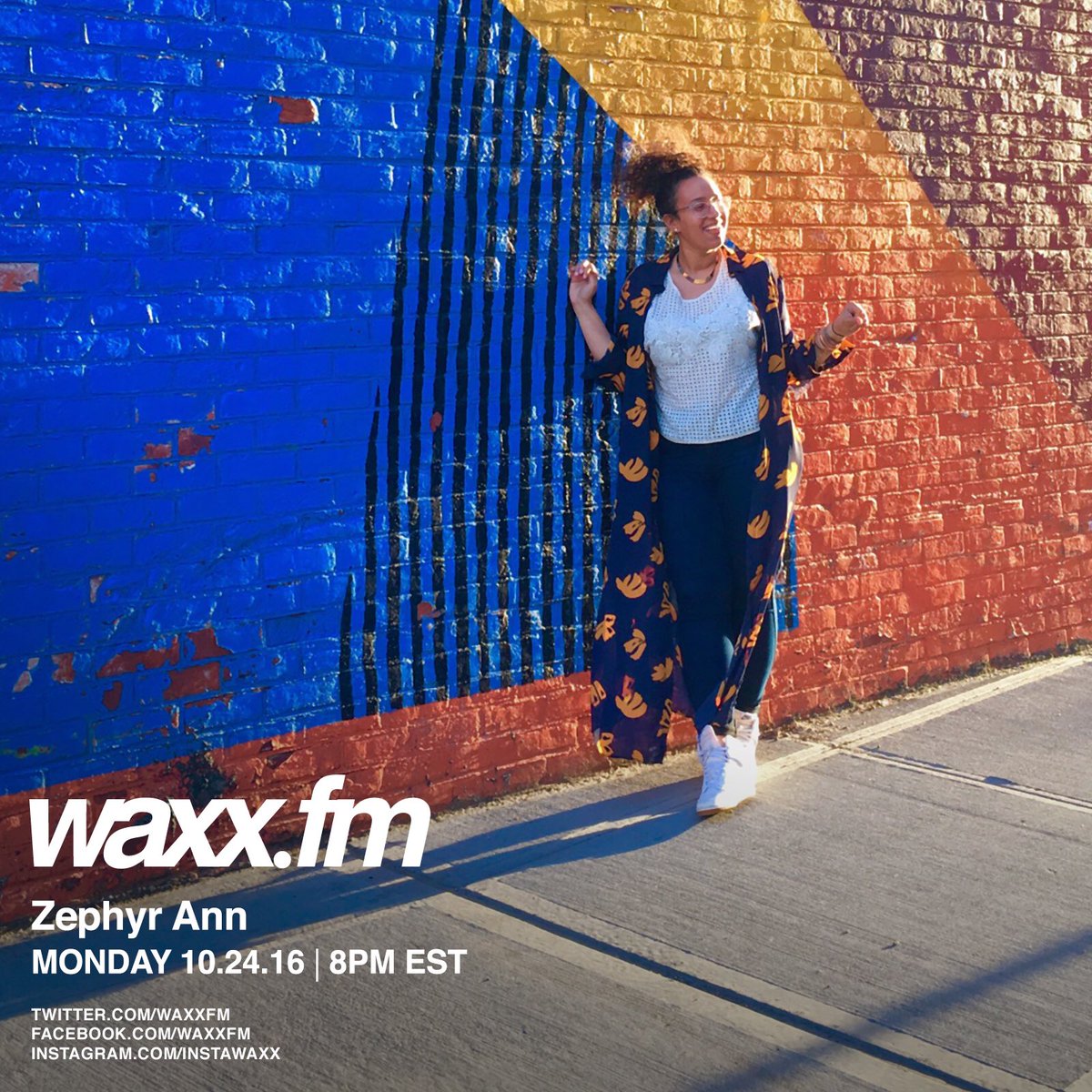 Coming up at 8pm, debut show from <a href="/zephyr_ann/">zephyr ann</a> tune into WAXX.FM