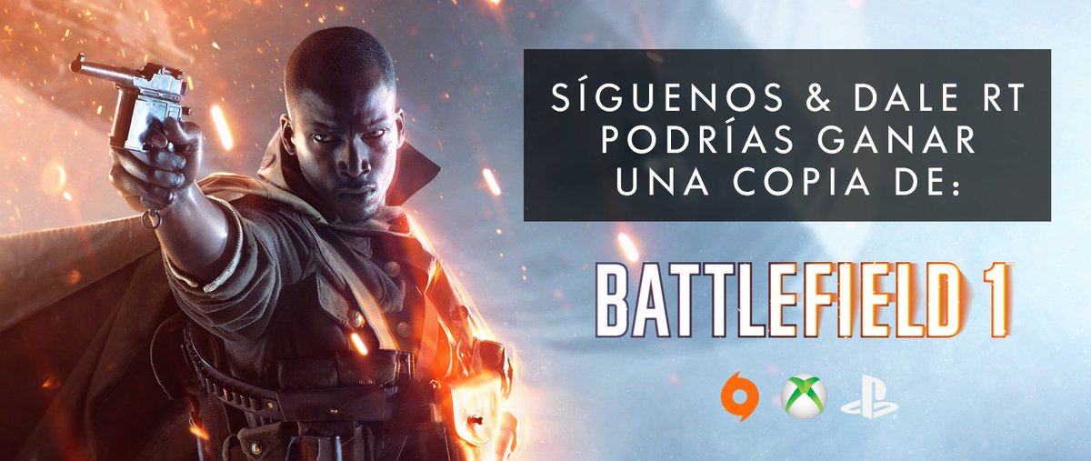 Battlefield_la's tweet image. Desde ahora comenzaremos a sortear copias de #Battlefield1 en cualquier momento. Mañana a las 6pm MX (8pm CL/ARG) sortearemos el último.