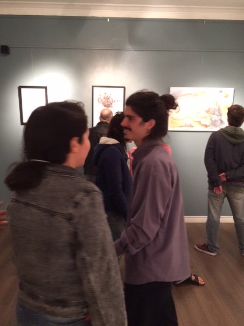CuraduriaCIC's tweet photo. :: AHORA:: Inauguración "Del Caos Venimos" de Gianluca Scianca #SaladeExposicionesCIC Curaduría Agustina Montarcé. @infocic https://t.co/QdZZIAy9pW