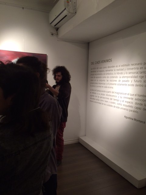 CuraduriaCIC's tweet photo. :: AHORA:: Inauguración "Del Caos Venimos" de Gianluca Scianca #SaladeExposicionesCIC Curaduría Agustina Montarcé. @infocic https://t.co/QdZZIAy9pW