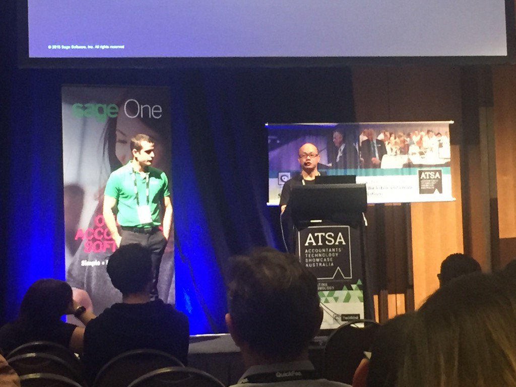 GaryWeisz's tweet photo. @ericmahx presenting advantages of Sage One &amp; special offer #ATSA16 https://t.co/SBJOk2xnMT