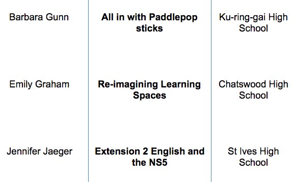 ns5schools's tweet photo. Really excited for this afternoon's TeachMeet @ Kuringai HS. Here's a sneak peak at what's in store #TMNS5  Sign up: https://t.co/9YNe1A9gHK https://t.co/3v1sMmuAKh