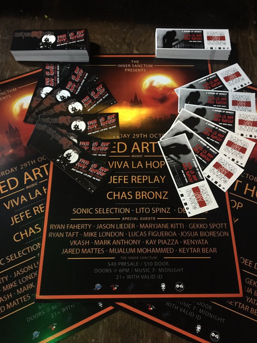 ProperSoundLLC's tweet photo. Pre sale hard copies for $40 available at @onegigco and @SanctumBoston for Haunted Art House. Stop by anytime this week, we'll be in! https://t.co/w850s8N3pF