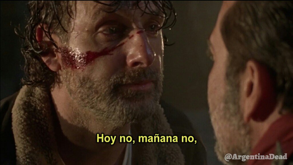 AgusBraro's tweet photo. "I'm gonna kill you. Not today. Not tomorrow. But I'm gonna kill you." Rick Grimes #TWD https://t.co/eCVGMYIwNK