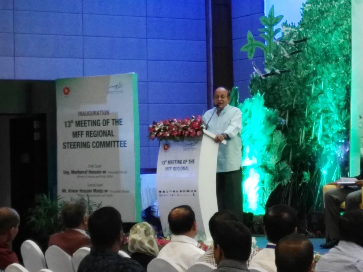 MangrovesMFF's tweet photo. Special guest Mr Anwar Hossain Manju MP, Honorable Minister of Environment and Forests, Bangladesh spoke at the #RSC13 happening now! https://t.co/WmtNxWWHel