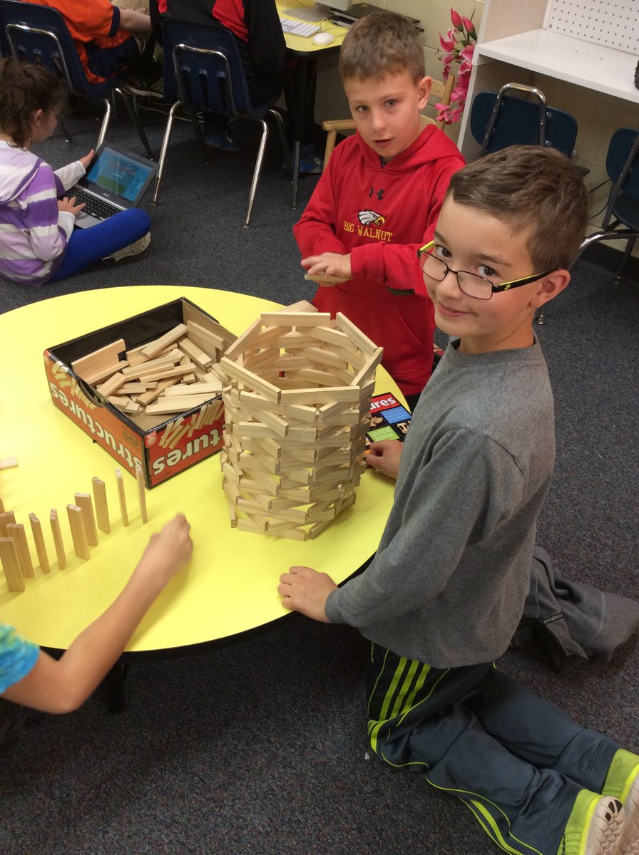 Mrs_Frim's tweet photo. Using the power of #creativity lately with @KEVAplanks @bigwalnutbwe. One student even had to use a stool to keep building. #bwls2020 https://t.co/fJufFMe8rZ