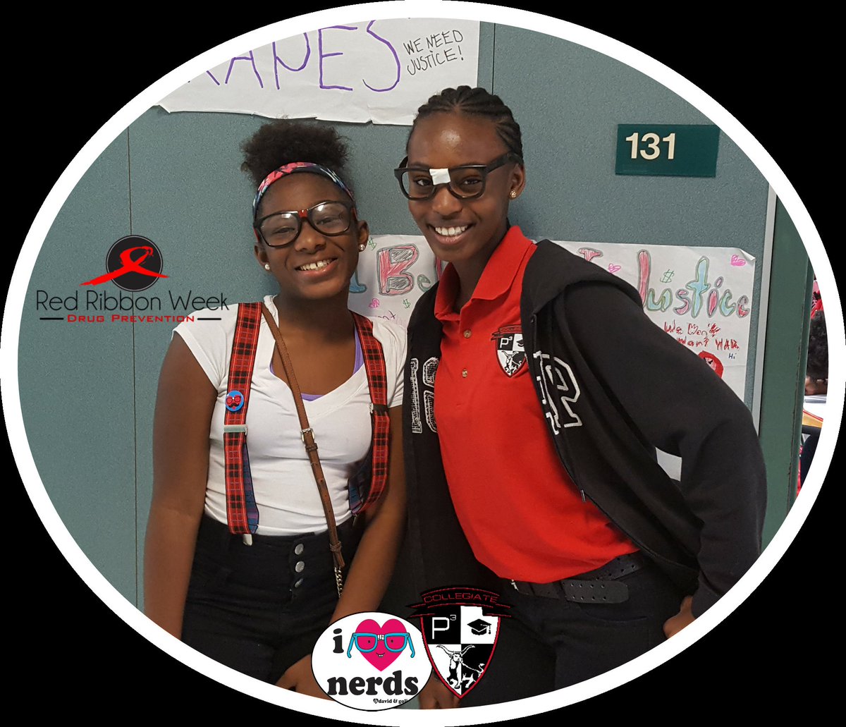 Mrs_SRussell's tweet photo. Day #1 of @CHCollegiate @redribbonweek!!! #toosmartfordrugs #nerditout #nerdherd #ageofthegeek #redribbonweek https://t.co/1Luvd5Gk6A