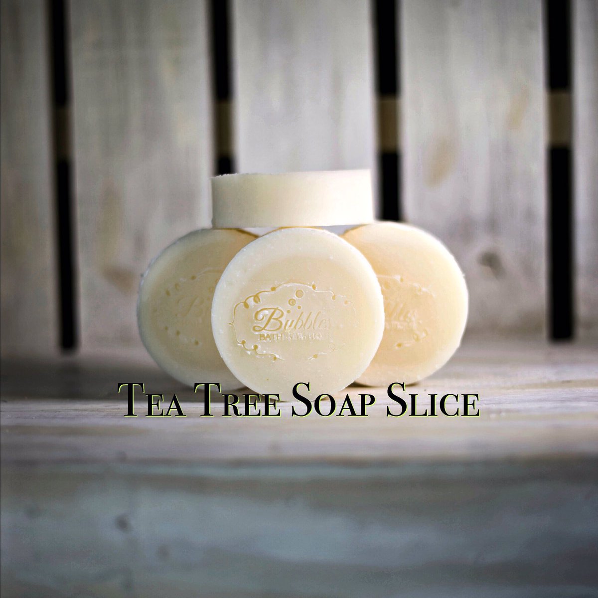 BubbleB's tweet photo. Our Tea Tree soap slice is a powerful acne fighter for your face and body! ��� #teatreeoil #soap #skincare https://t.co/kNc1Ltxe7y