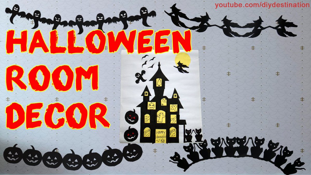 DIYDestinationz's tweet photo. In this vid you're going to learn DIY Halloween room decoration ideas using paper. https://t.co/s322gSP4iB  #halloween #DIY #halloweendiy https://t.co/qEqKkep7Nj