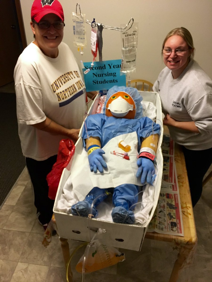ChargerCourtney's tweet photo. SWTC's 2nd Year Nursing presents Peter Pumpkin! @swtc students &amp; staff, don't forget to vote! https://t.co/HLzdFTALQm