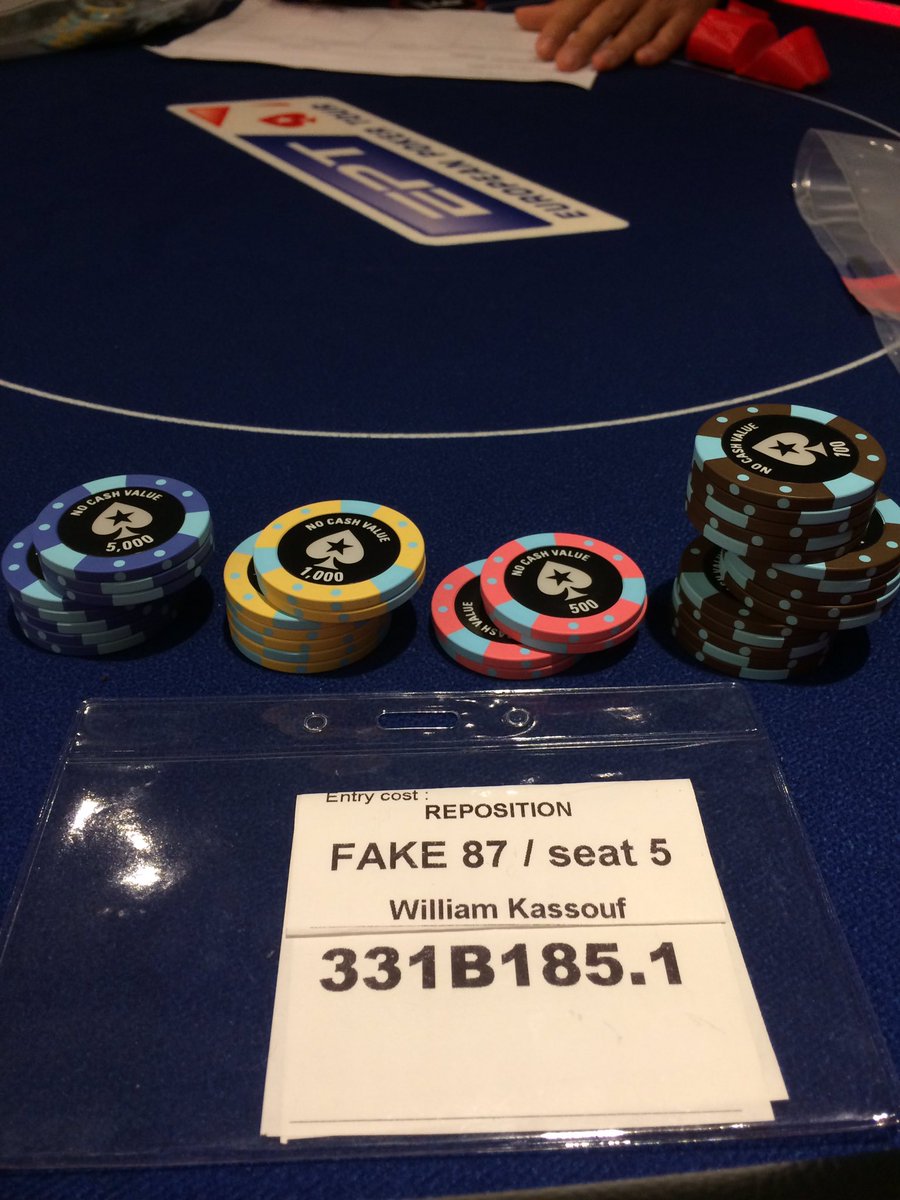 WilliamKassouf's tweet photo. EPT Malta €5k Main
Bagged up 50,500 for Day 2. Went all in with #9highlikeaboss for my tourney life to make it too lol @PokerStarsEPT #9hLAB https://t.co/nqCaS2rLoC