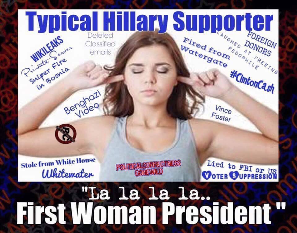 TipsyPianoBar's tweet photo. #SourcesHaveComfirmed #imwithher needs to LA LA their way back to REALITY!Do we want to live in America or #HillarysAmerica I Choose #MAGA🇺🇸 https://t.co/V0A8783FXm