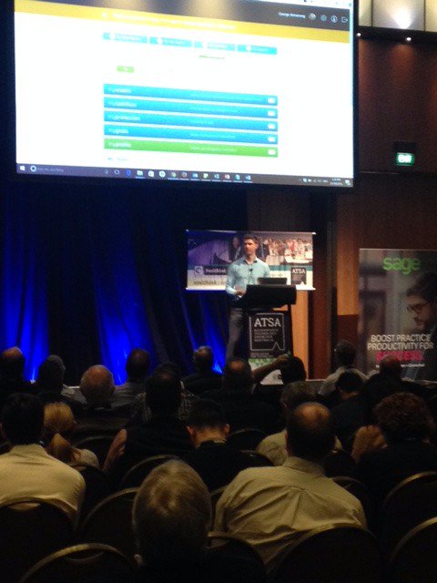 myprosperity's tweet photo. "Client engagement portal taking personal wealth to the next level" @stephenjackel #ATSA16 #betterwithtech https://t.co/ydg4qy7SuY