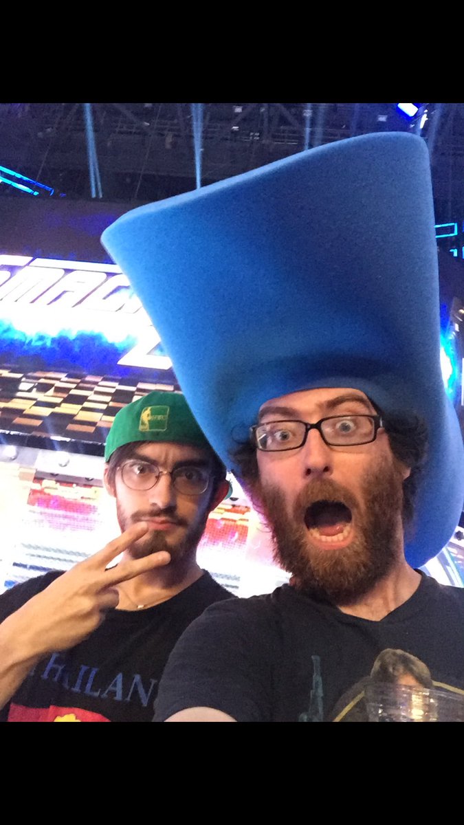 Expanded_U's tweet photo. Digging through the archives, found this gem. My little bro and I after I caught Deano's hat https://t.co/MmYC1jNcaA