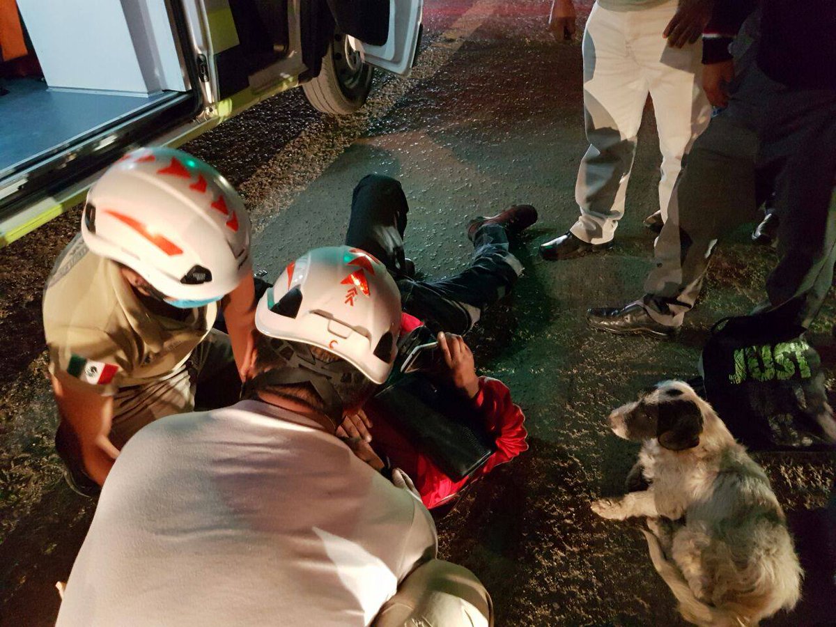 jesuslopezsan's tweet photo. Perro callejero mostró más humanidad a motociclista atropellado en Oaxaca, que la persona que le robó la cartera al herido.#perrohumano https://t.co/FKjNtfHPmB