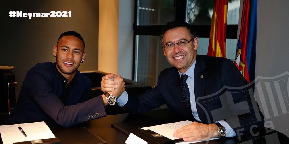 papantengah's tweet photo. #NEWCONTRACT : #Barcelona resmi ikat Neymar Sampai 2021 https://t.co/vOVWIexOza