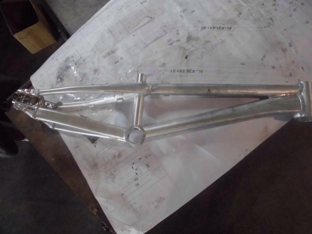 warrenstainer's tweet photo. From a sketch to reality. The URP MoTo V1 prototype is nearly ready to hit the track. #bmx #bmxrace #bmxracing https://t.co/Z5OU8njs1H