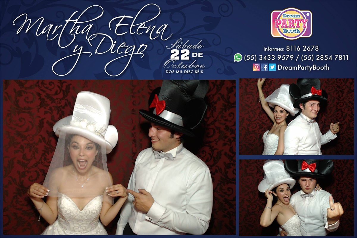 DreamPartyBooth's tweet photo. Felicidades a los novios!!! @Marti_DelaTorre y @PappleExpress que viva el amor https://t.co/10WC9gQp68