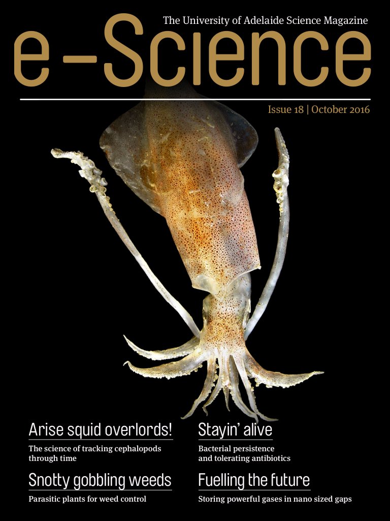 eScienceMag's tweet photo. Issue 18 of e-Science is now available! We've got squid, diseases, vampire weeds &amp; more! Check it out now: https://t.co/SiczxHjYcO https://t.co/5qLRdjAfQf