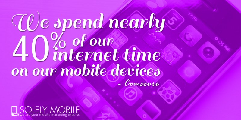 We spend nearly internet on our mobile device #SolelyMobile